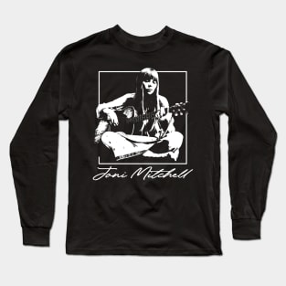 Retro Love Folk Joni Fan Art Design Long Sleeve T-Shirt